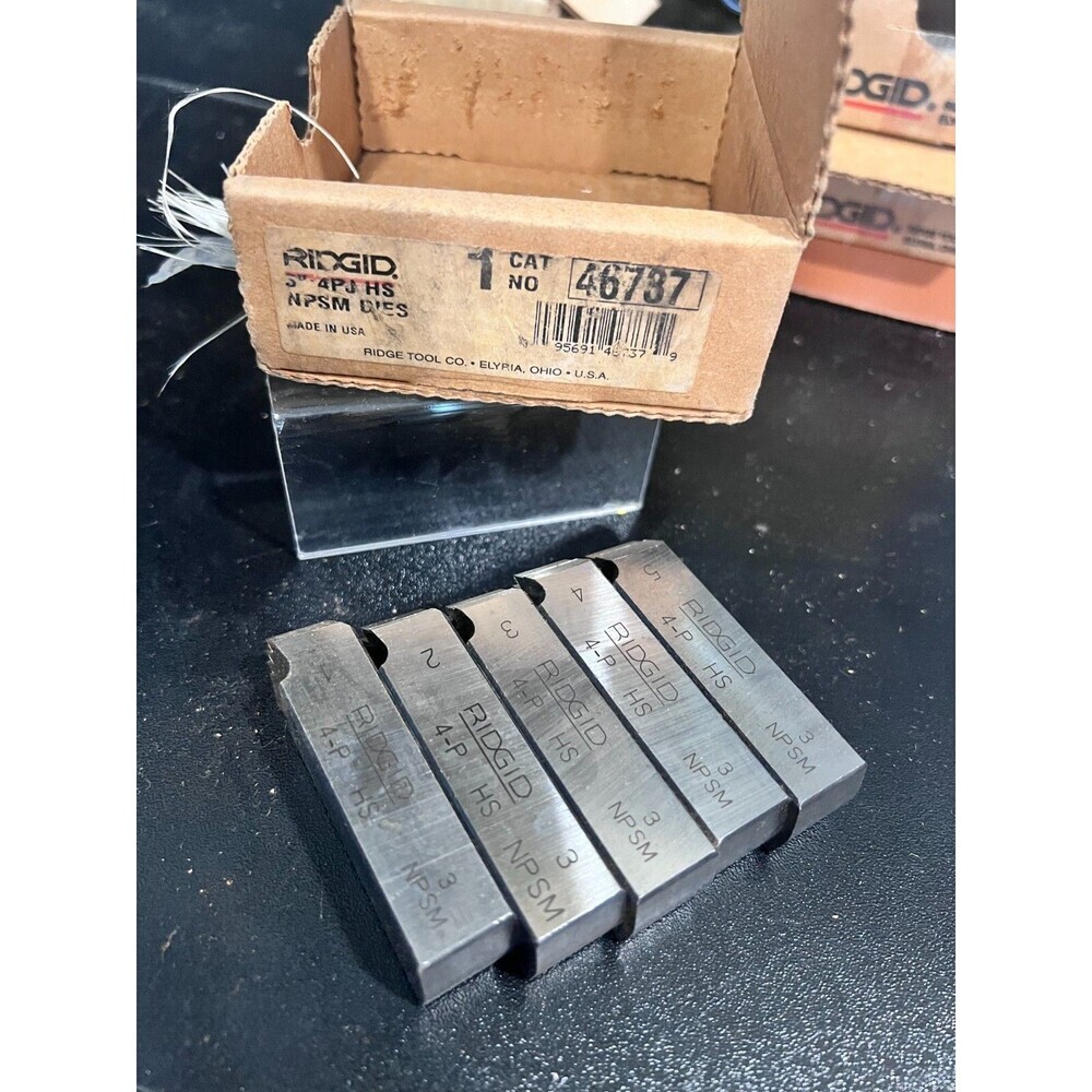 RIDGID 3" 4PJ NPSM HS Alloy Steel Pipe Dies 46737